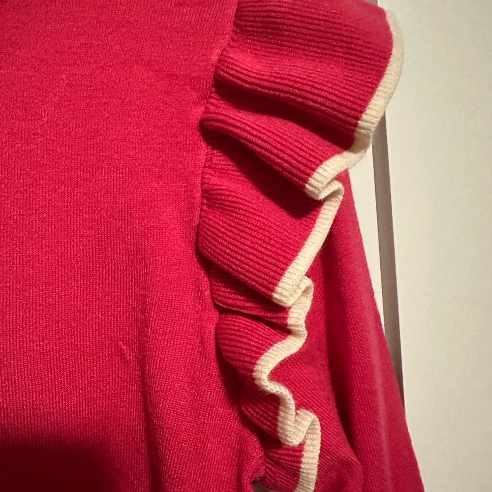 THML Pink Ruffle Sweater - Picture 3 of 4